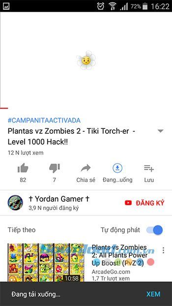 Đang tải video từ YouTube