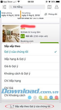 Đặt phòng qua Trivago