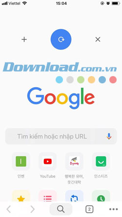 Giao diện mới trên Chrome iOS