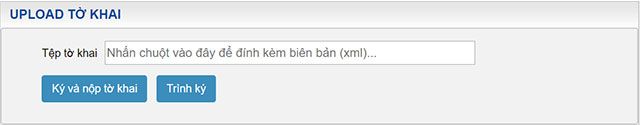 Upload tờ khai
