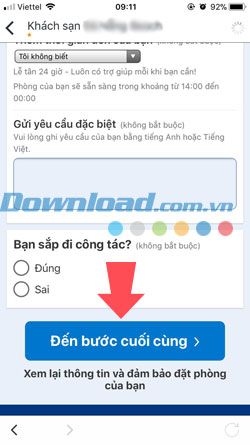 Đặt phòng qua Trivago