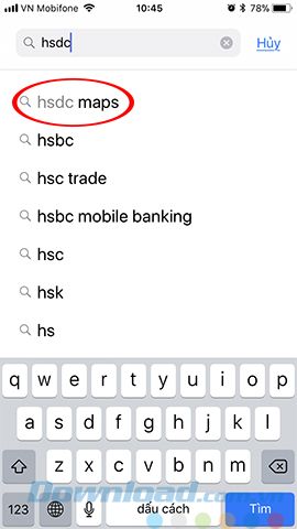 Tìm kiếm ứng dụng HSDC
