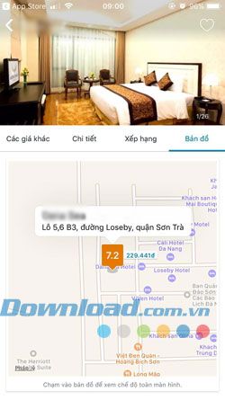 Đặt phòng qua Trivago