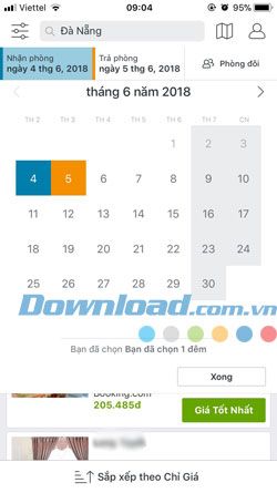 Đặt phòng qua Trivago