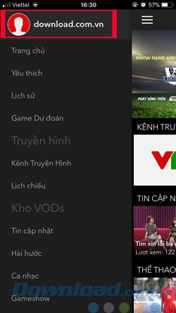 VTVPlay trên iOS