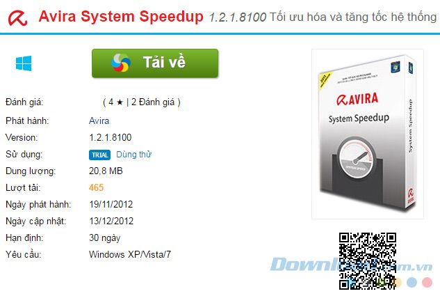 Hướng dẫn sử dụng Mytour Avira System Speedup