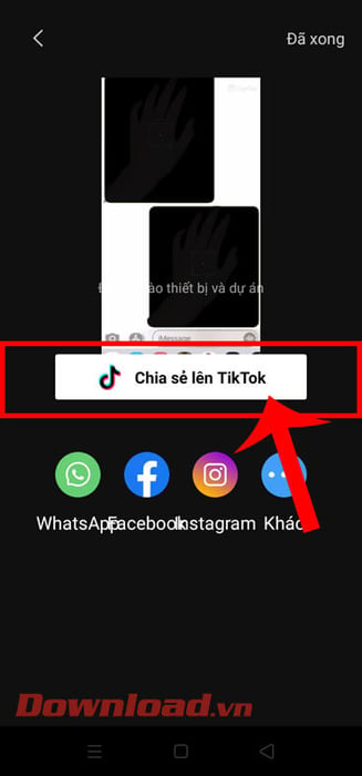 Chia sẻ lên TikTok