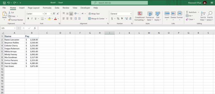 Excel và Cách Sắp Xếp Bảng