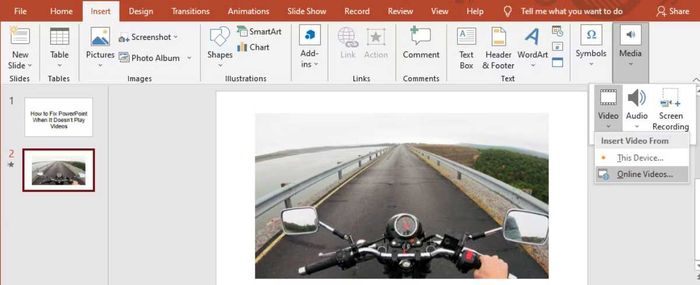 Thêm video vào PowerPoint
