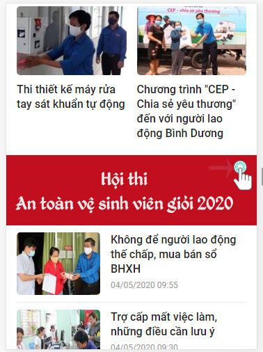 Thi Cuộc thi An toàn Vệ Sinh Viên giỏi 2020