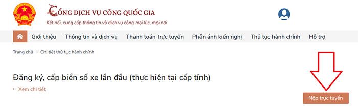 Gửi hồ sơ trực tuyến