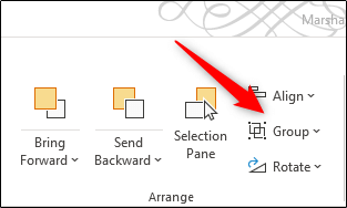 Tab Nhóm trong Microsoft PowerPoint