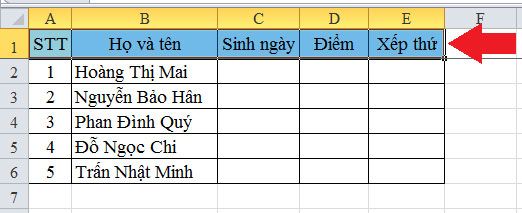 Ẩn dòng đầu tiên