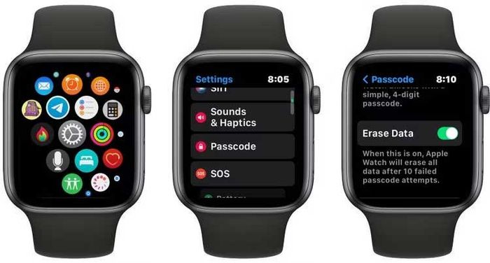 Xóa toàn bộ dữ liệu trên Apple Watch