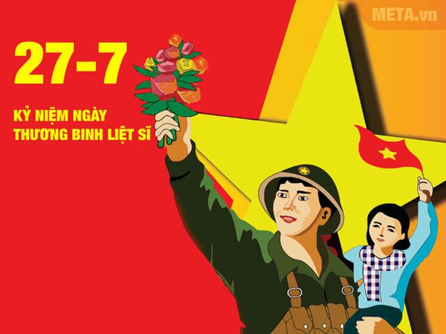 Thiệp tri ân ngày 27/7 - Thương binh liệt sĩ