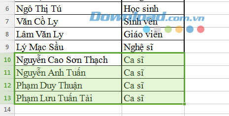 Chọn Vùng