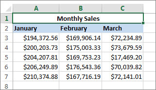 Ví dụ trong Excel