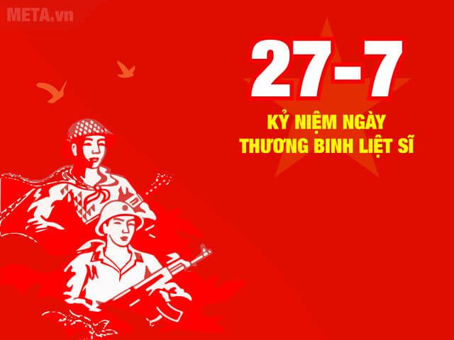 Thiệp kỷ niệm ngày thương binh liệt sĩ