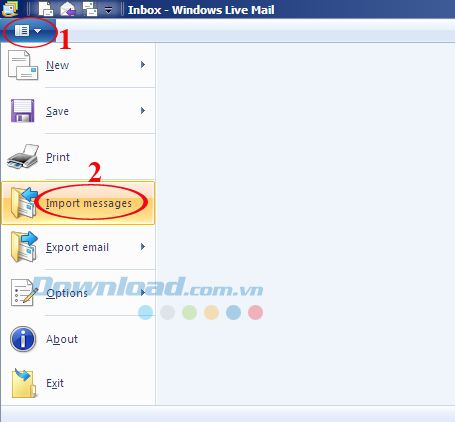 Hướng dẫn sao lưu và khôi phục dữ liệu trên Windows Live Mail