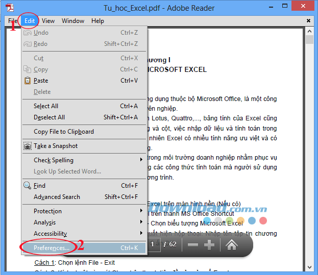 Hướng dẫn bật tính năng tự động lưu file trong Adobe Reader