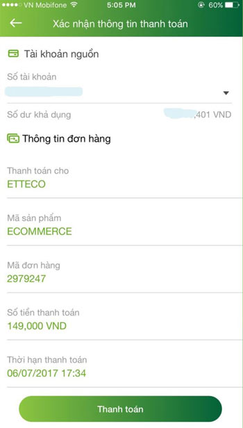 Thanh toán bằng QR Pay