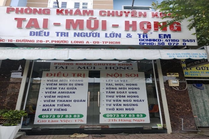 Phòng khám chuyên khoa tai mũi họng tại Quận 9, Thành phố Hồ Chí Minh