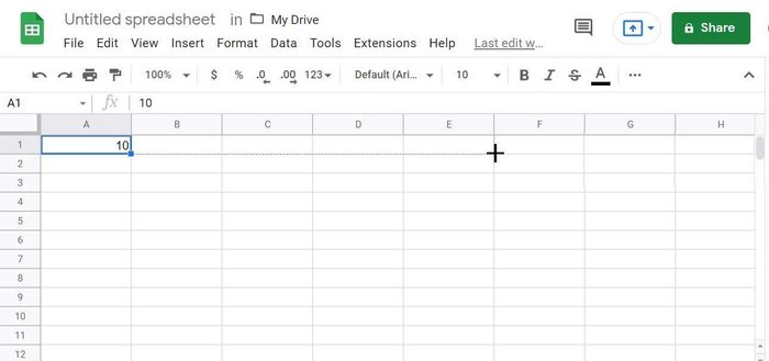 Tính năng Autofill trong Google Sheets