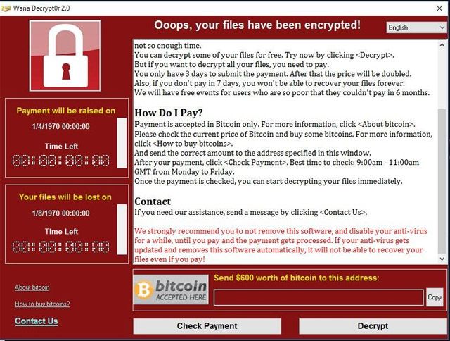 Mã độc tống tiền WannaCry