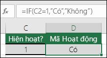 Hàm IF so sánh điều kiện số trong Excel