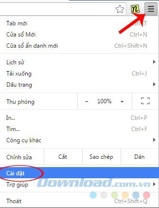 Tắt tiện ích mở rộng trên chrome