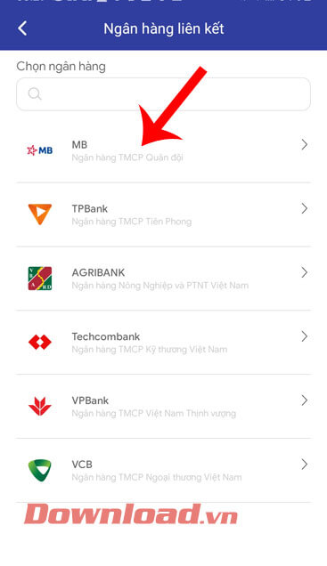 Lựa chọn ngân hàng