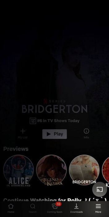 Giao diện người dùng của Netflix