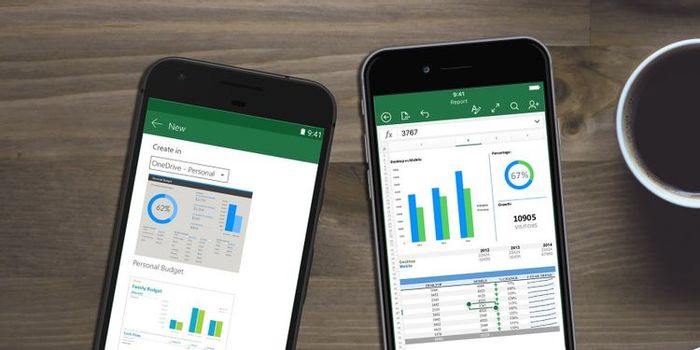 Mở file Excel trên điện thoại di động