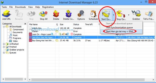 Cách đặt hẹn giờ tắt máy tính trên Internet Mytour Manager