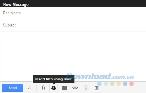 Đính kèm tệp Google Drive trên Gmail