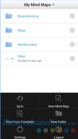 Đồng bộ từ thiết bị di động sang máy tính với iMindMap