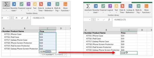 Excel tự động tính tổng cho bạn