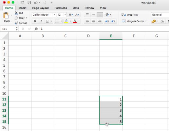 Thao tác kéo thả trong Excel