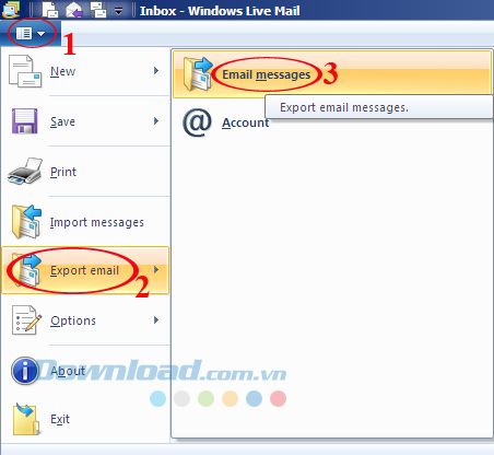 Hướng dẫn sao lưu và khôi phục dữ liệu trên Windows Live Mail