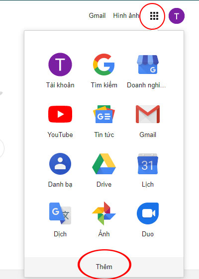 Giao diện chính của công cụ tìm kiếm Google