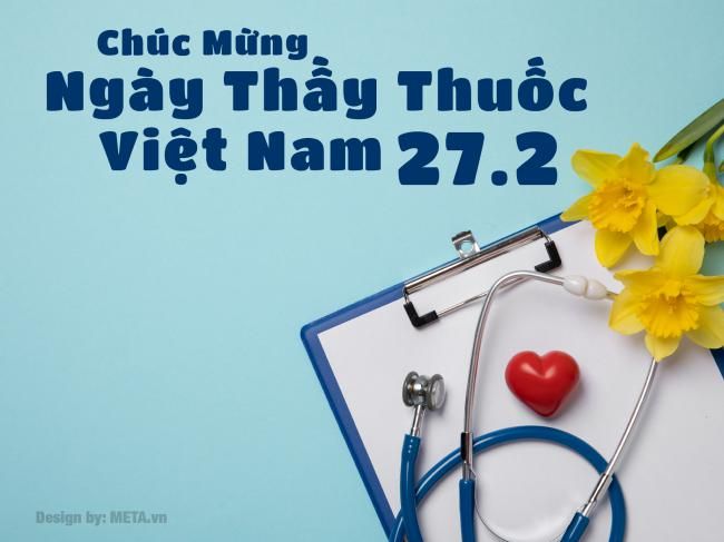 Mẫu thiệp chúc mừng Ngày Thầy thuốc Việt Nam 27/2