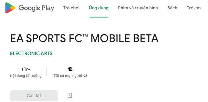 Phiên bản beta của EA Sports FC Mobile