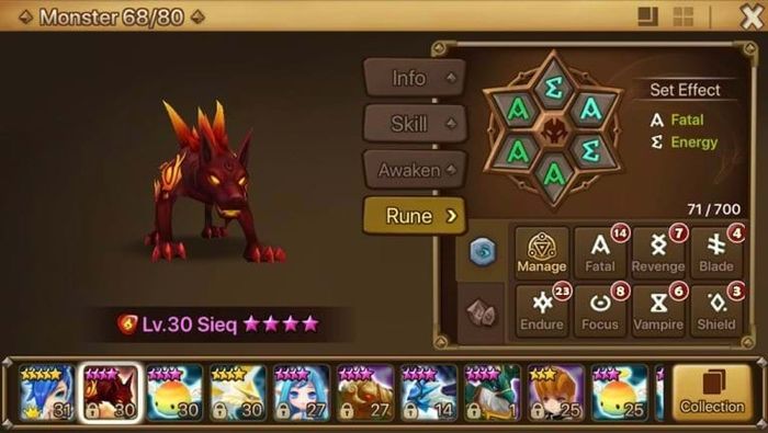 Quái thú hệ lửa trong Summoners War