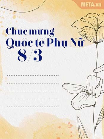 Thiệp 8/3 dành cho đồng nghiệp nữ