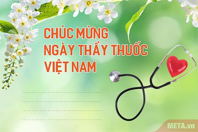 Mẫu Thiệp chúc mừng Ngày Thầy thuốc Việt Nam