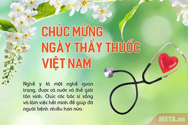 Tải Thiệp chúc mừng Ngày Thầy thuốc Việt Nam