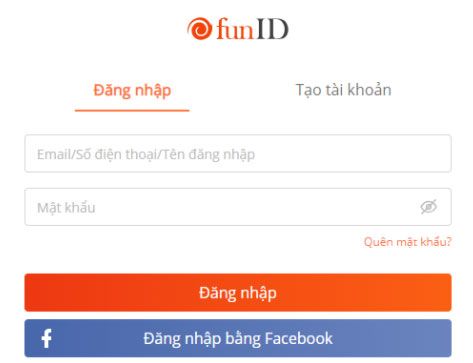 Đăng nhập FunID