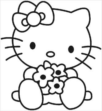 tranh tô màu Hello Kitty 2*540851