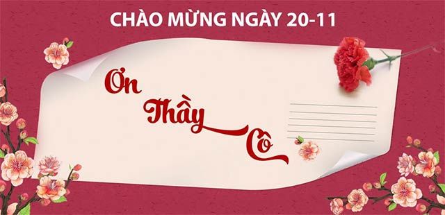 Mẫu phông chúc mừng ngày 20/11