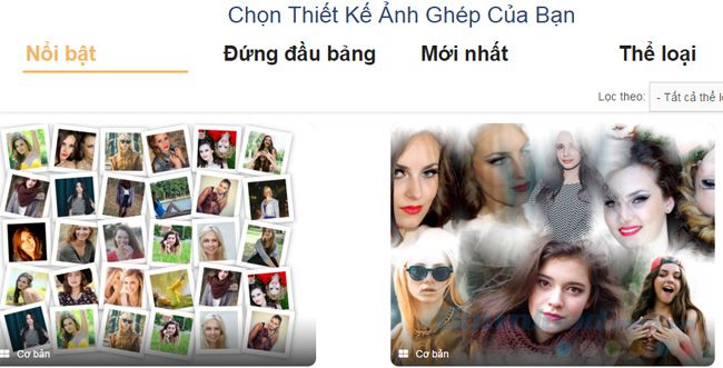 Lựa chọn ảnh mẫu